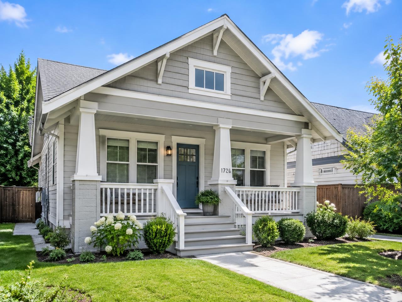 Freshly painted home exterior in Raleigh NC